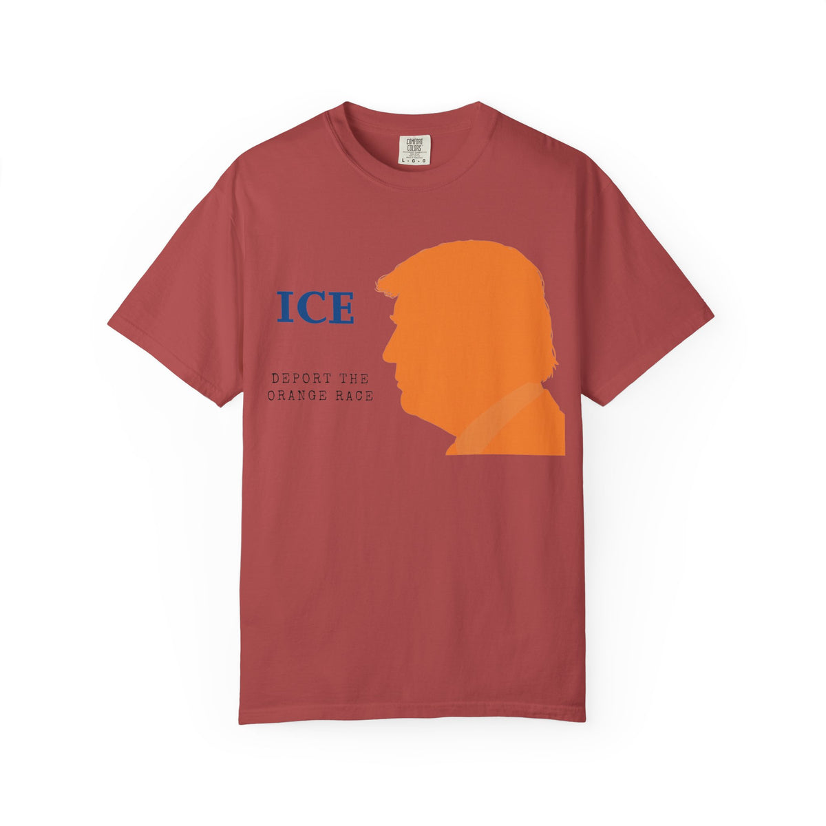 Color: Crimson | Deport the Orange Race Unisex Garment-Dyed T-shirt