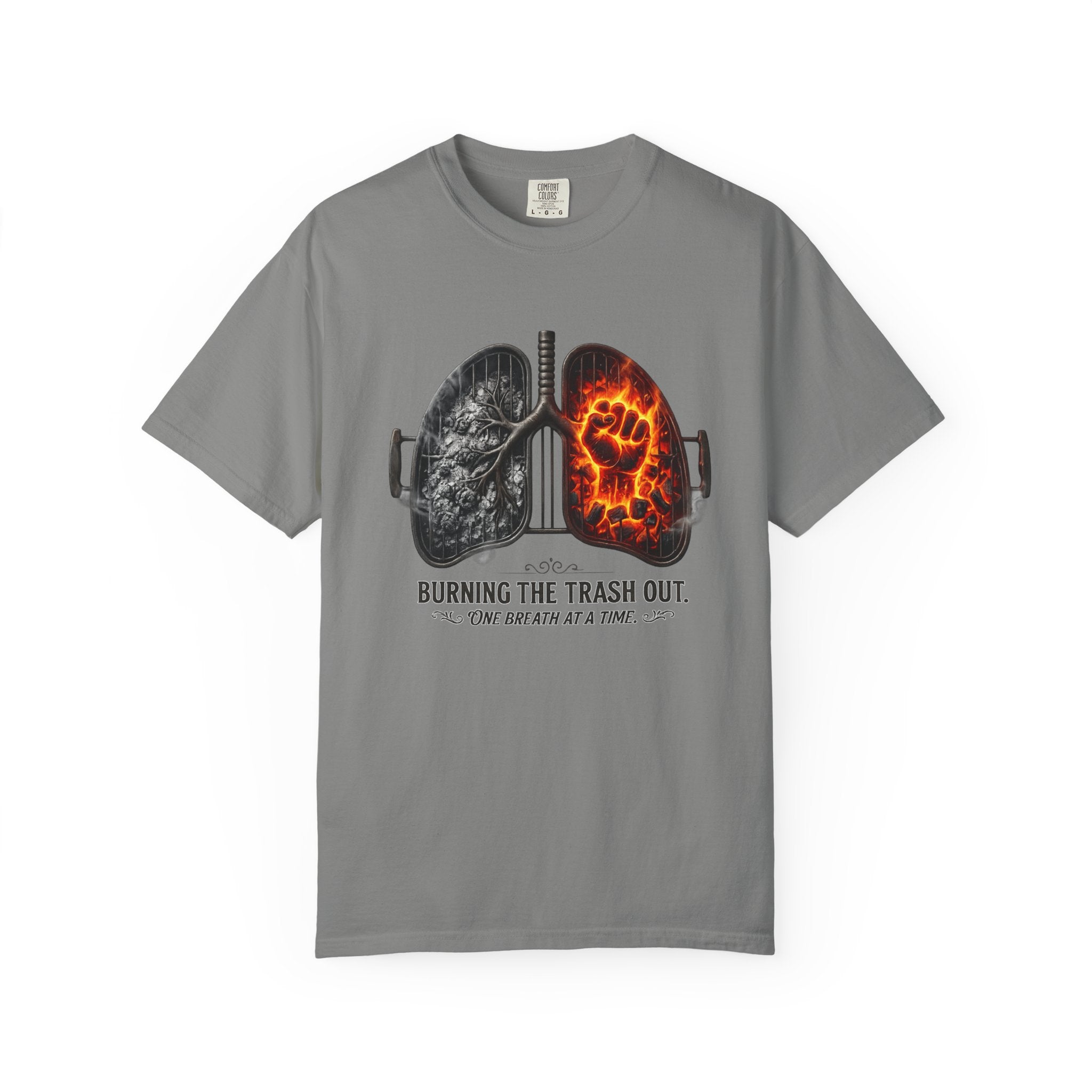 "Burning the Trash Out" Unisex Garment-Dyed T-shirt