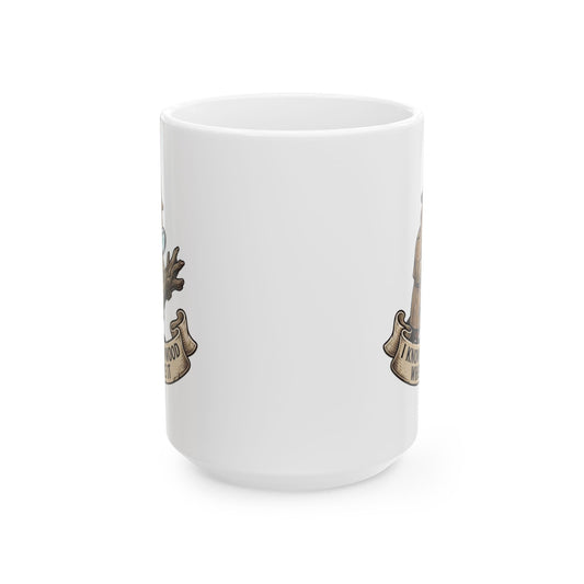 "I Know Hard Wood" White Ceramic Mug