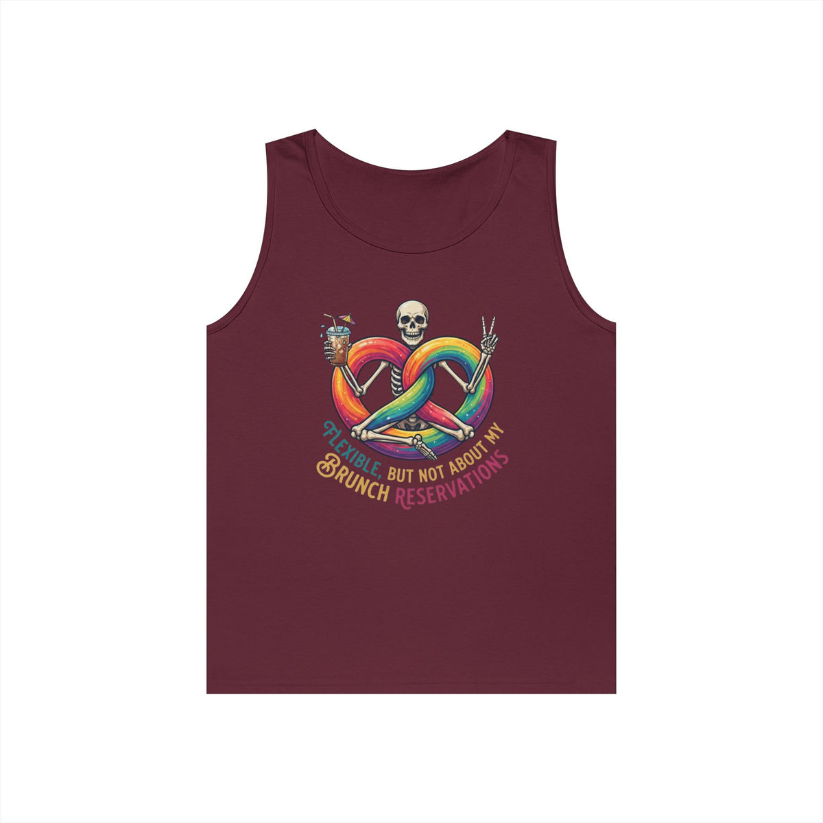 "Flexible But Not About Brunch" Tank Top
