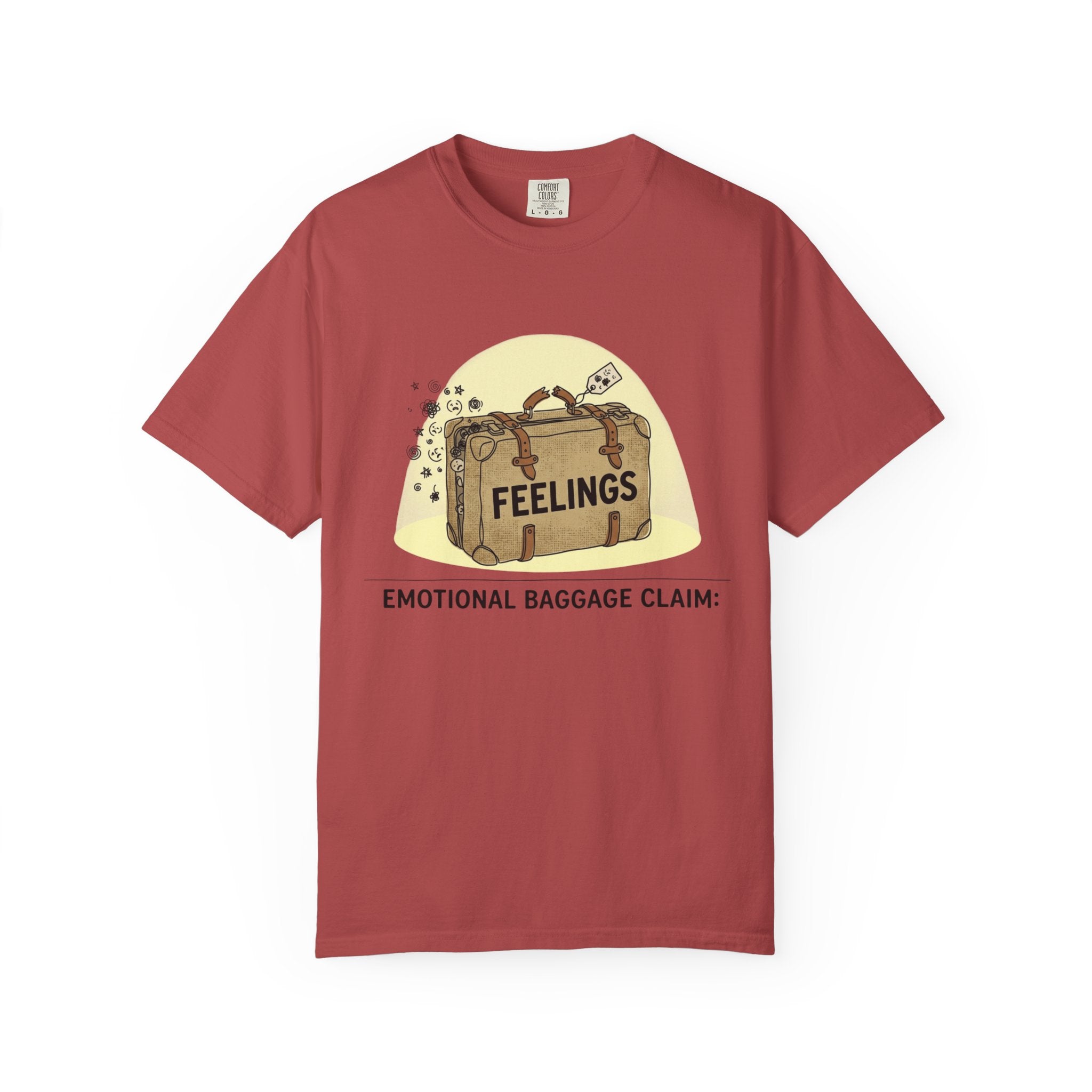 "Emotional Baggage Claim" Unisex Garment-Dyed T-shirt