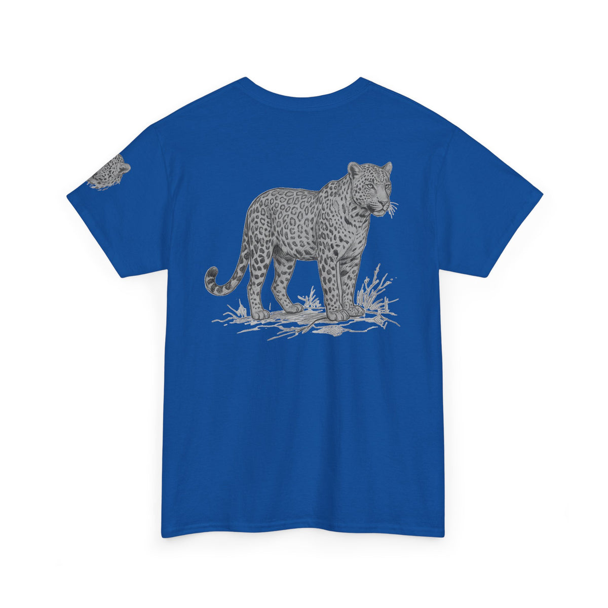 "Pencil Sketch Art Leopard" Premium Graphic Tee