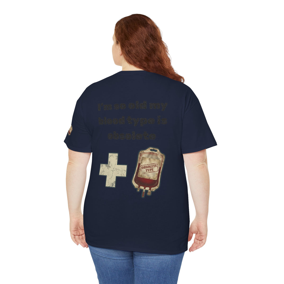 Color: Navy | Blood Type Premium Graphic Tee