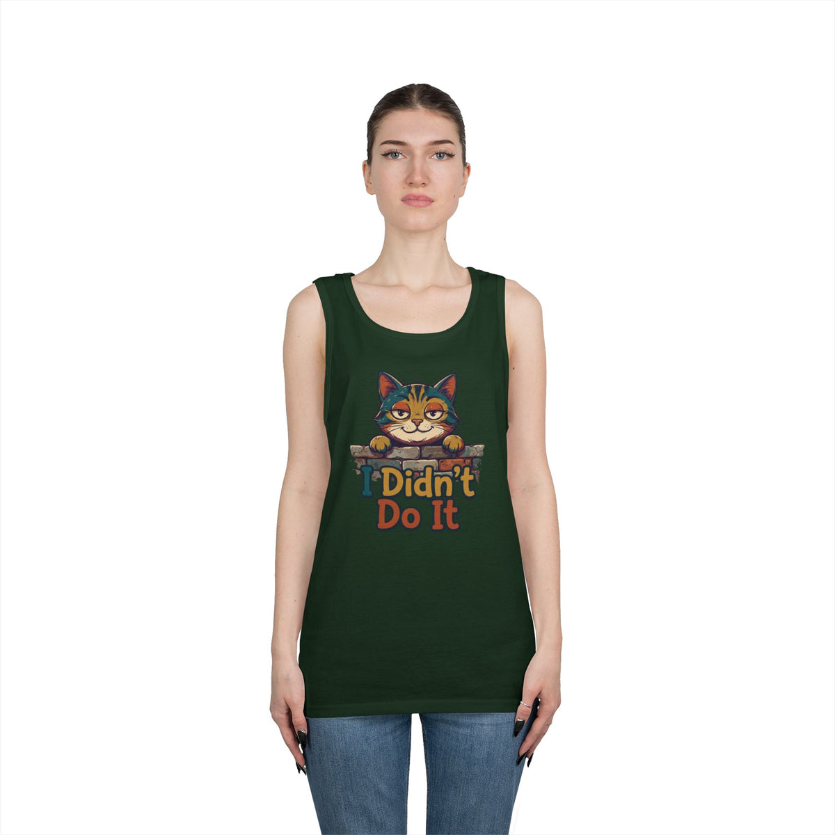 Color: Forest Green | I Didn't Do It Tank Top