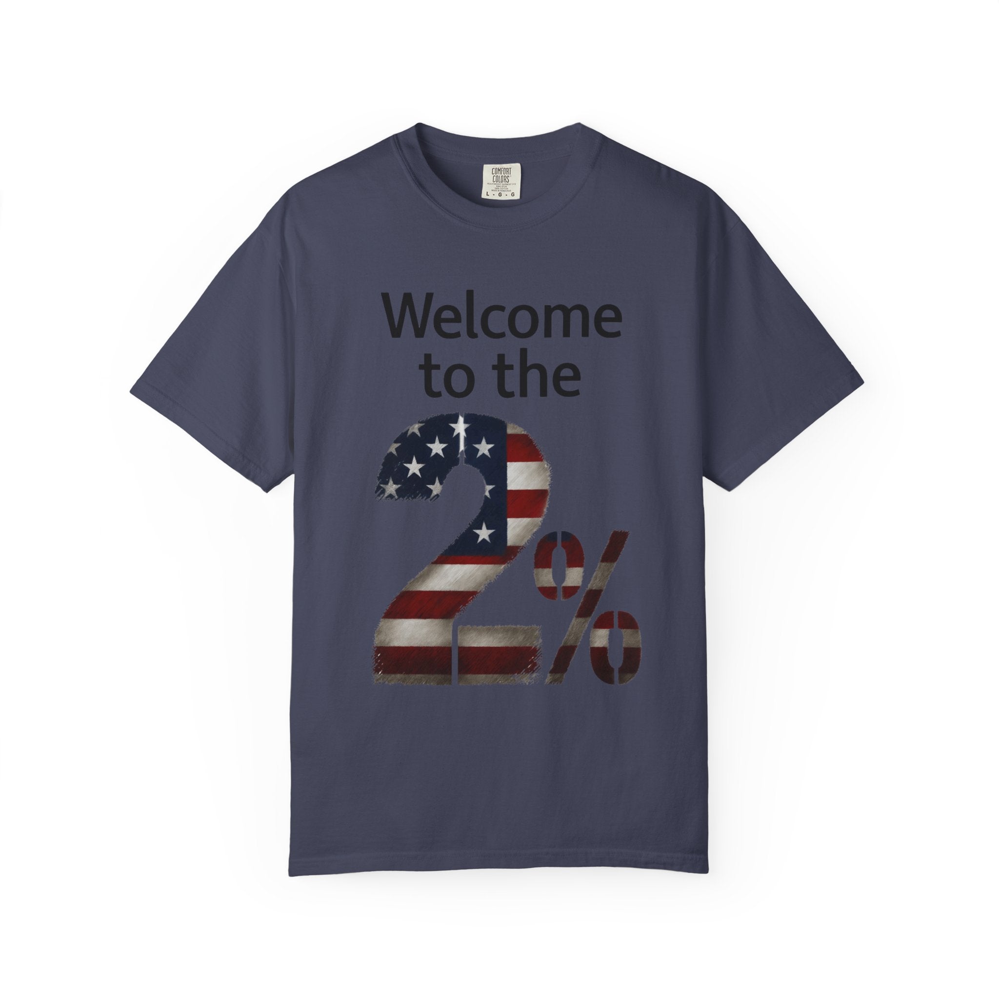 "Two Percent" Unisex Garment-Dyed T-shirt