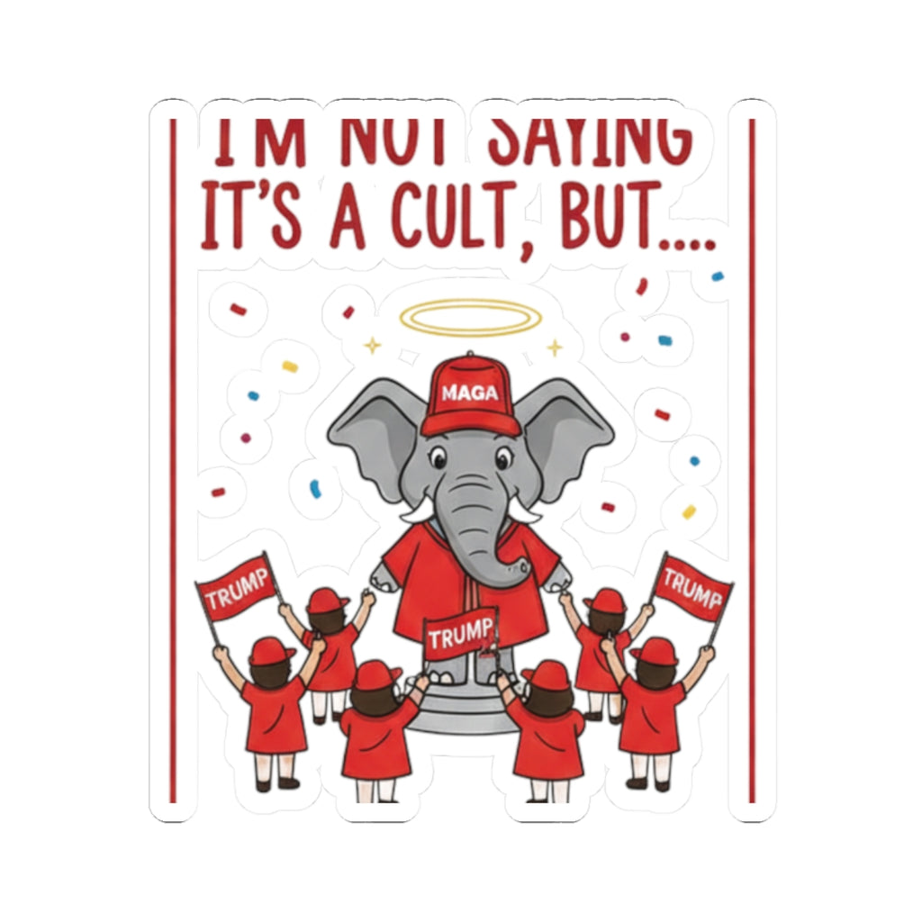 Red Hat Intervention Shirt | Kiss-Cut Sticker — AttitudeShirts