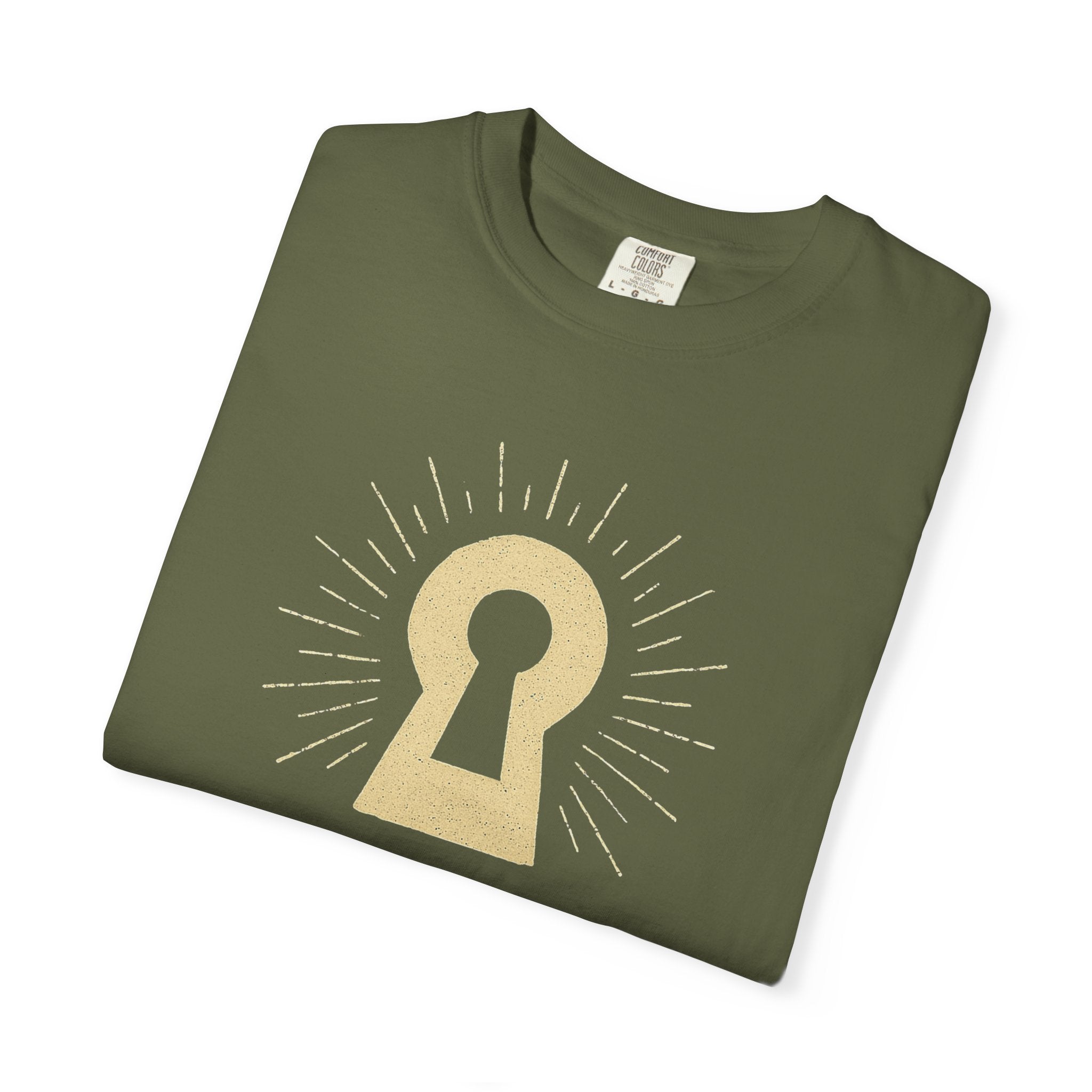 "Celestial Room Escape Artist" Unisex Garment-Dyed T-shirt