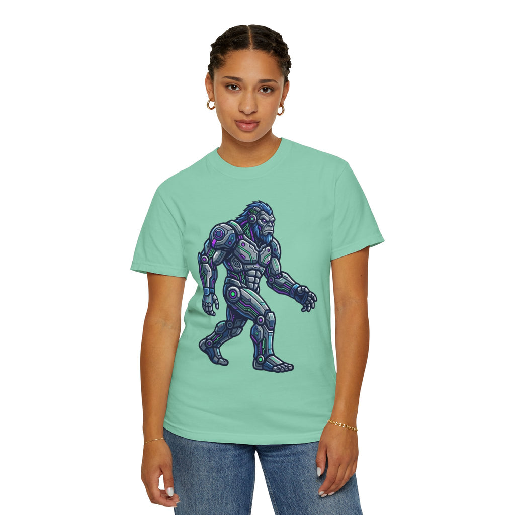 "Cyber Bigfoot" Unisex Garment-Dyed Tee
