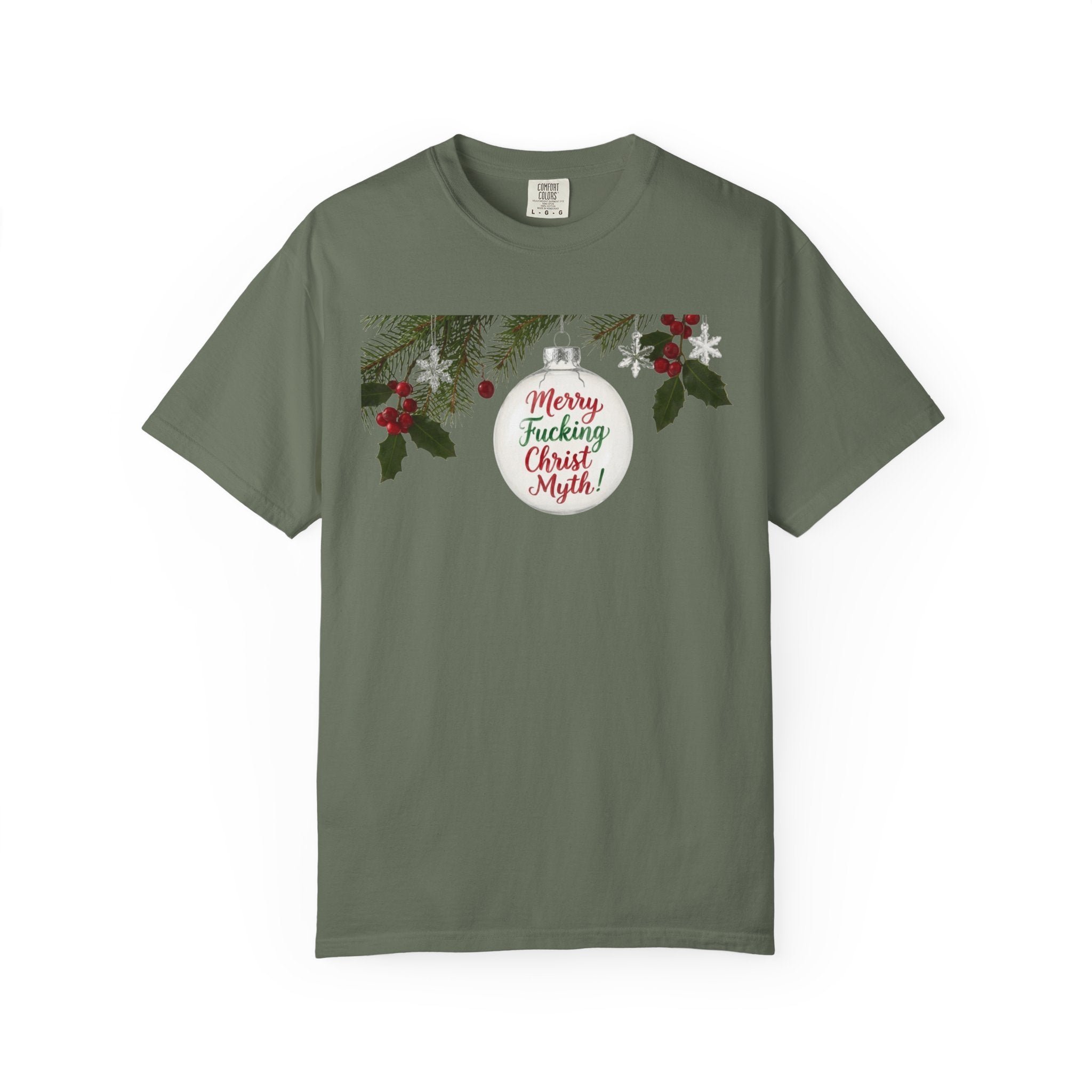 "MF Christ Myth" Unisex Garment-Dyed T-shirt