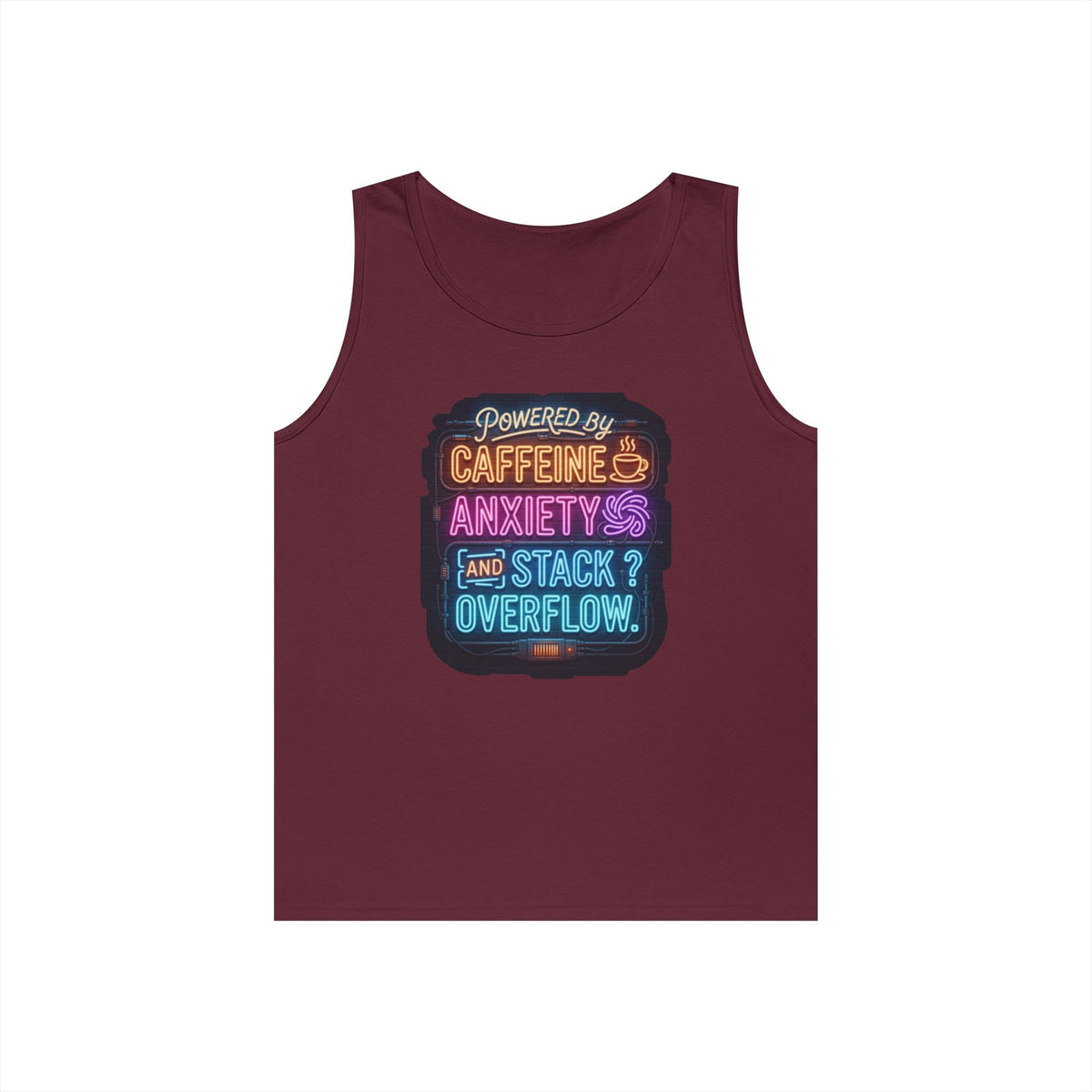 "Caffeine Anxiety And Stack Overflow" Tank Top