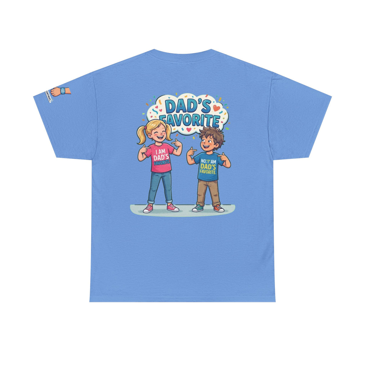 Color: Carolina Blue | Dad's Favorite Premium Graphic Tee