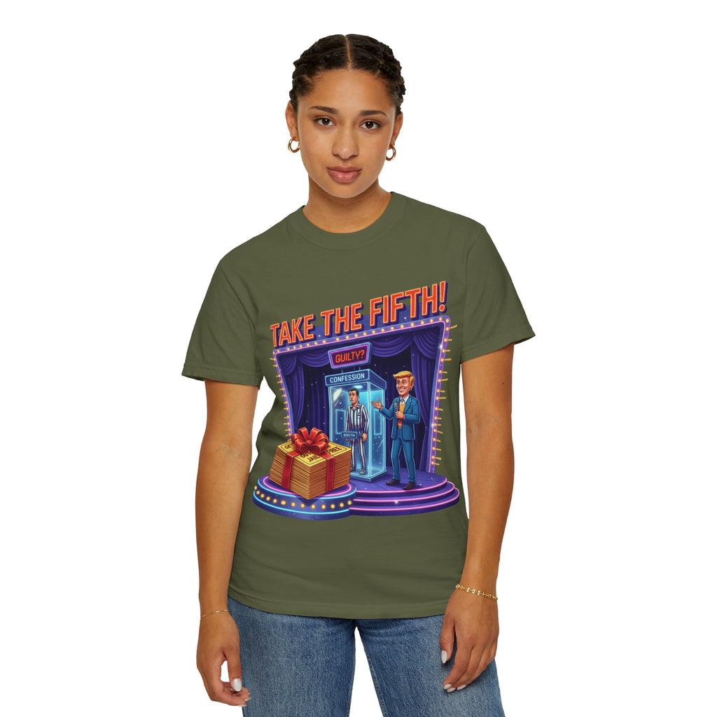 Take The Fifth T-Shirt — Game Show Parody Graphic Tee