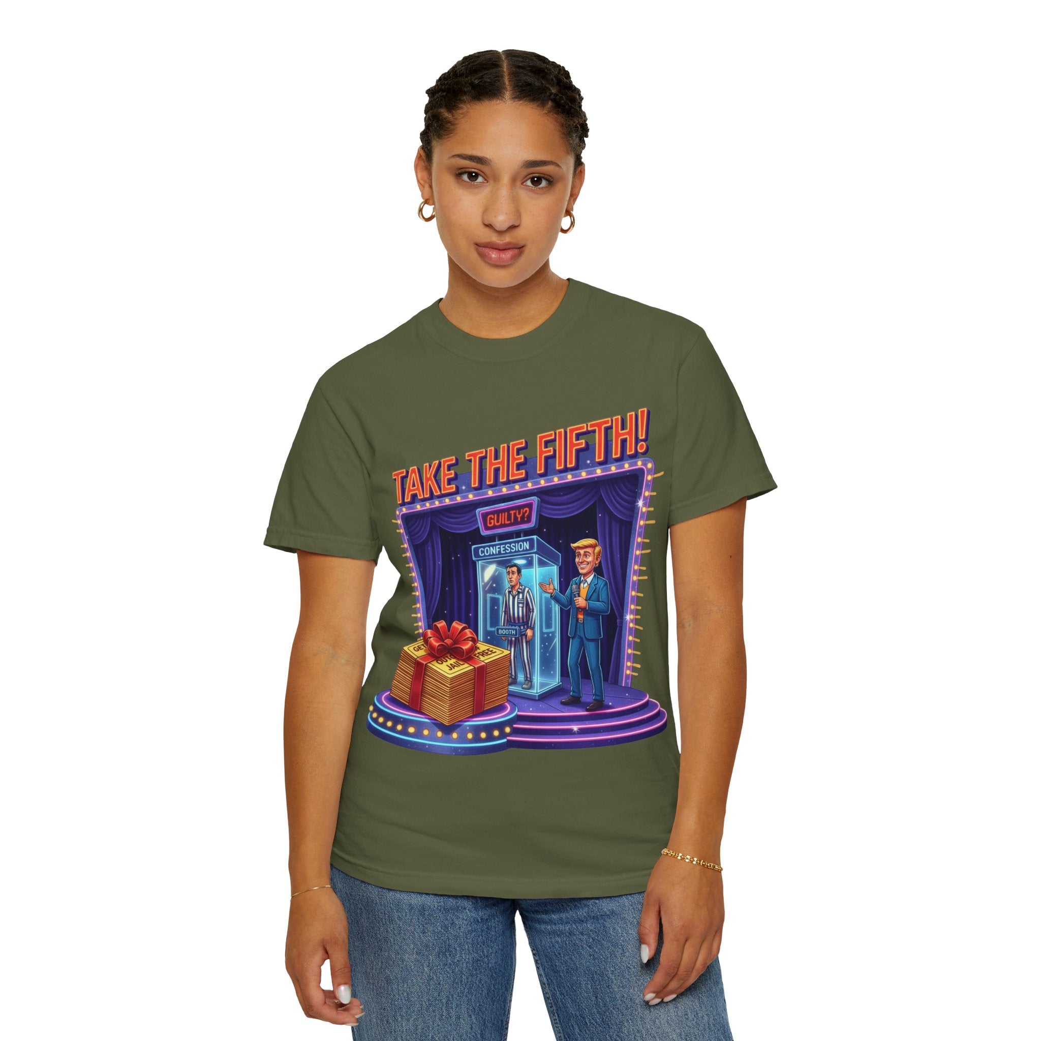 Take The Fifth T-Shirt — Game Show Parody Graphic Tee