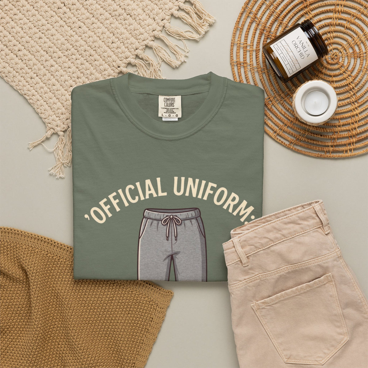 "Offical Thanksgiving Uniform" Unisex Garment-Dyed Tee