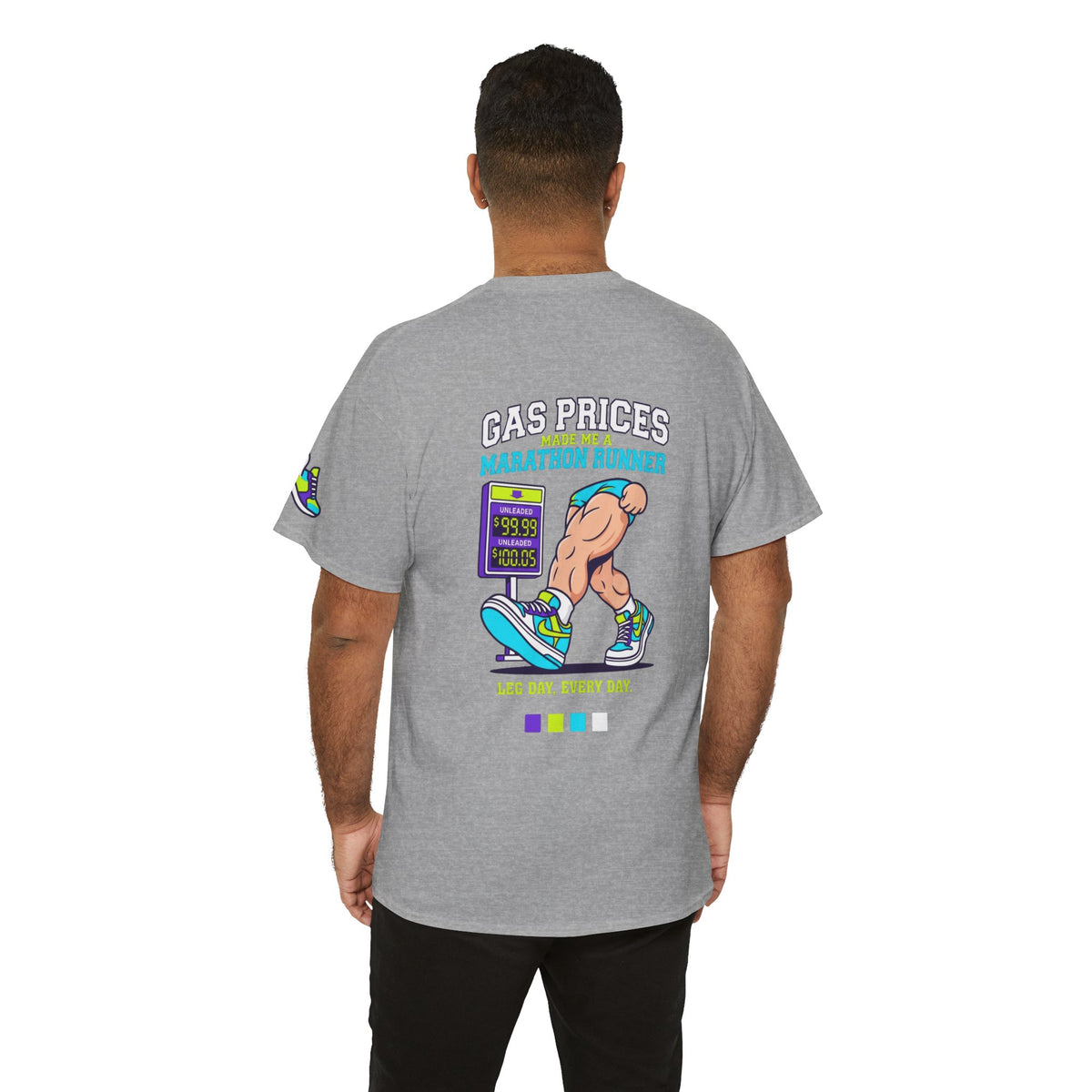 Color: Sport Grey | Gas Prices Made Me a Marathon Runner Premium Graphic Tee