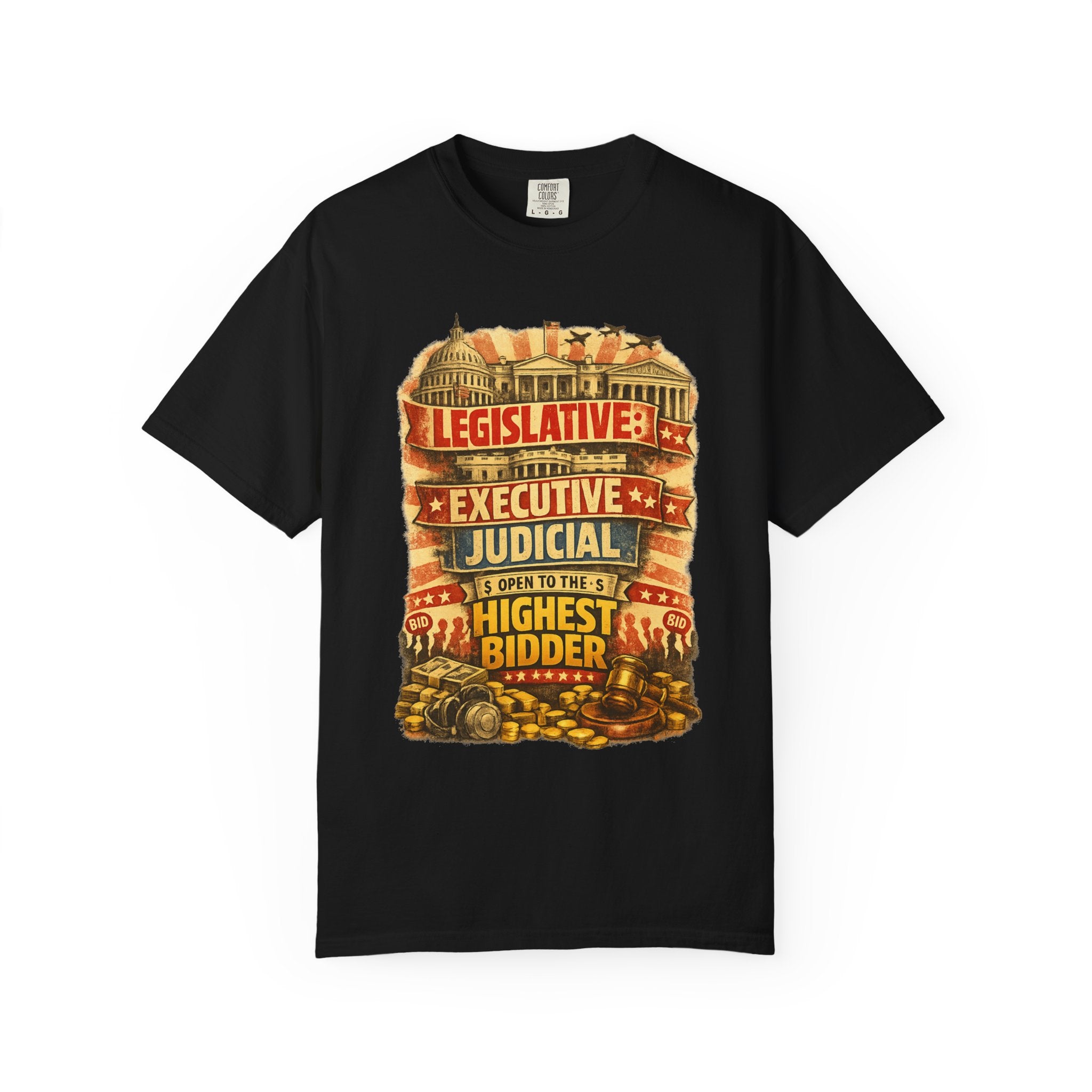"Highest Bidder" Unisex Garment-Dyed T-shirt