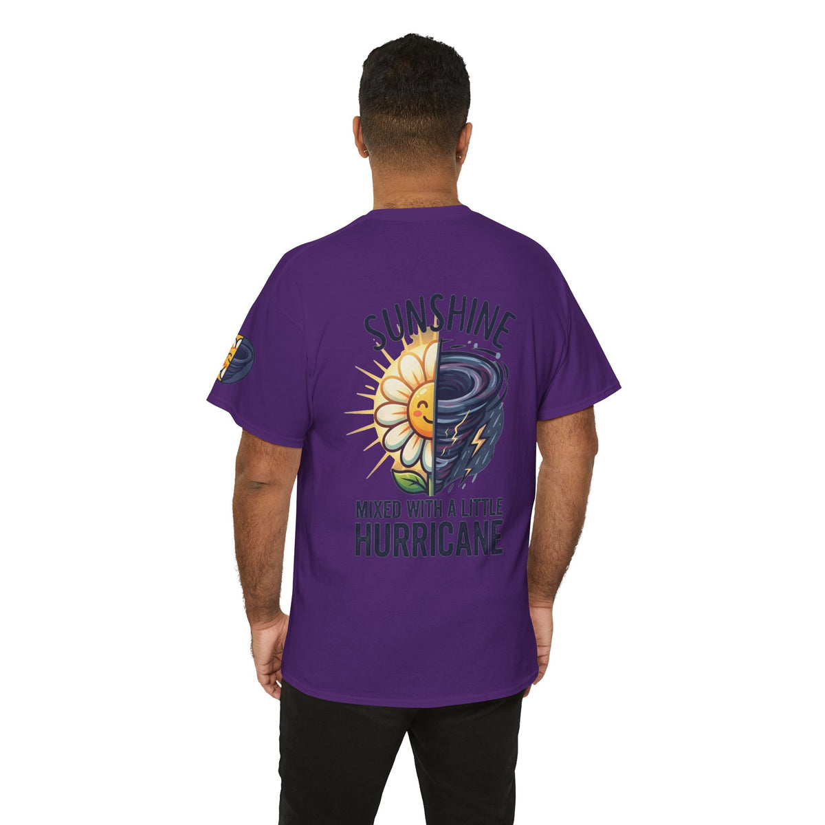 Color: Purple | Sunshine Mixed With A Little Hurricane Premium Graphic Tee