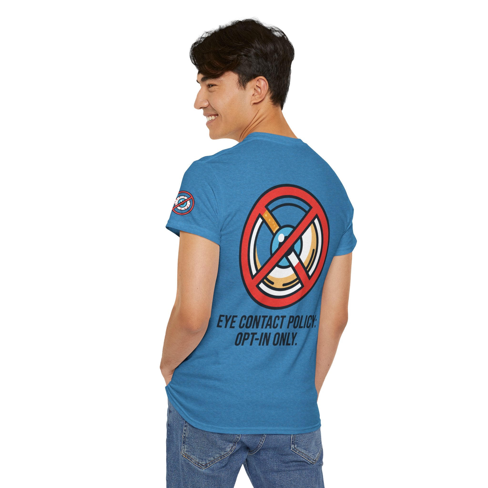 "Eye Contact Policy" Premium Graphic Tee