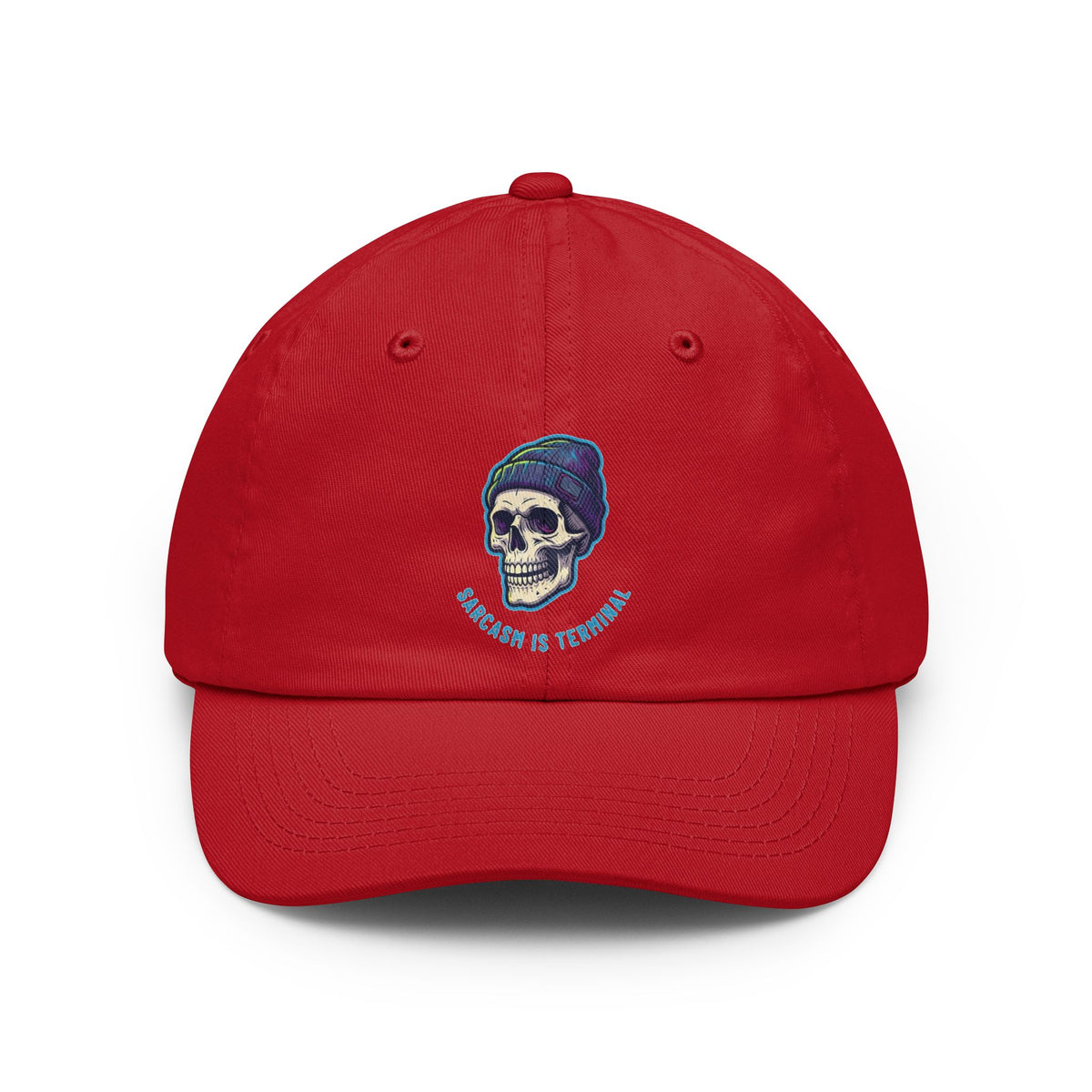 Color: Red | Cancer Sucks But My Sarcasm Is Terminal Dad Hat — Graphic
