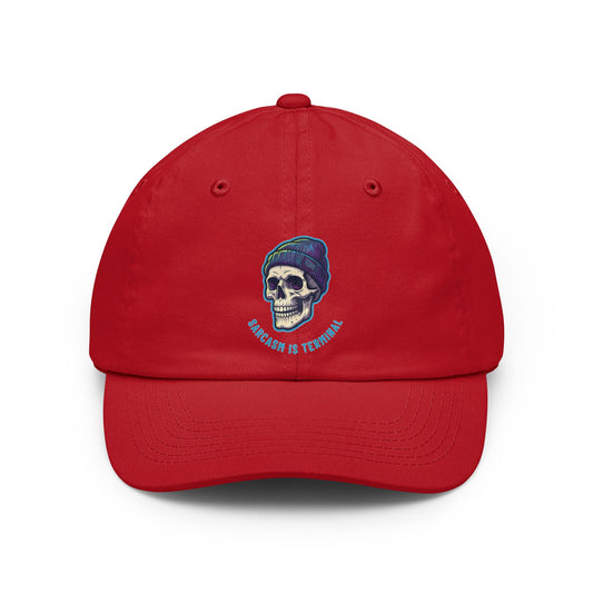 Color: Red | Cancer Sucks But My Sarcasm Is Terminal Dad Hat — Graphic