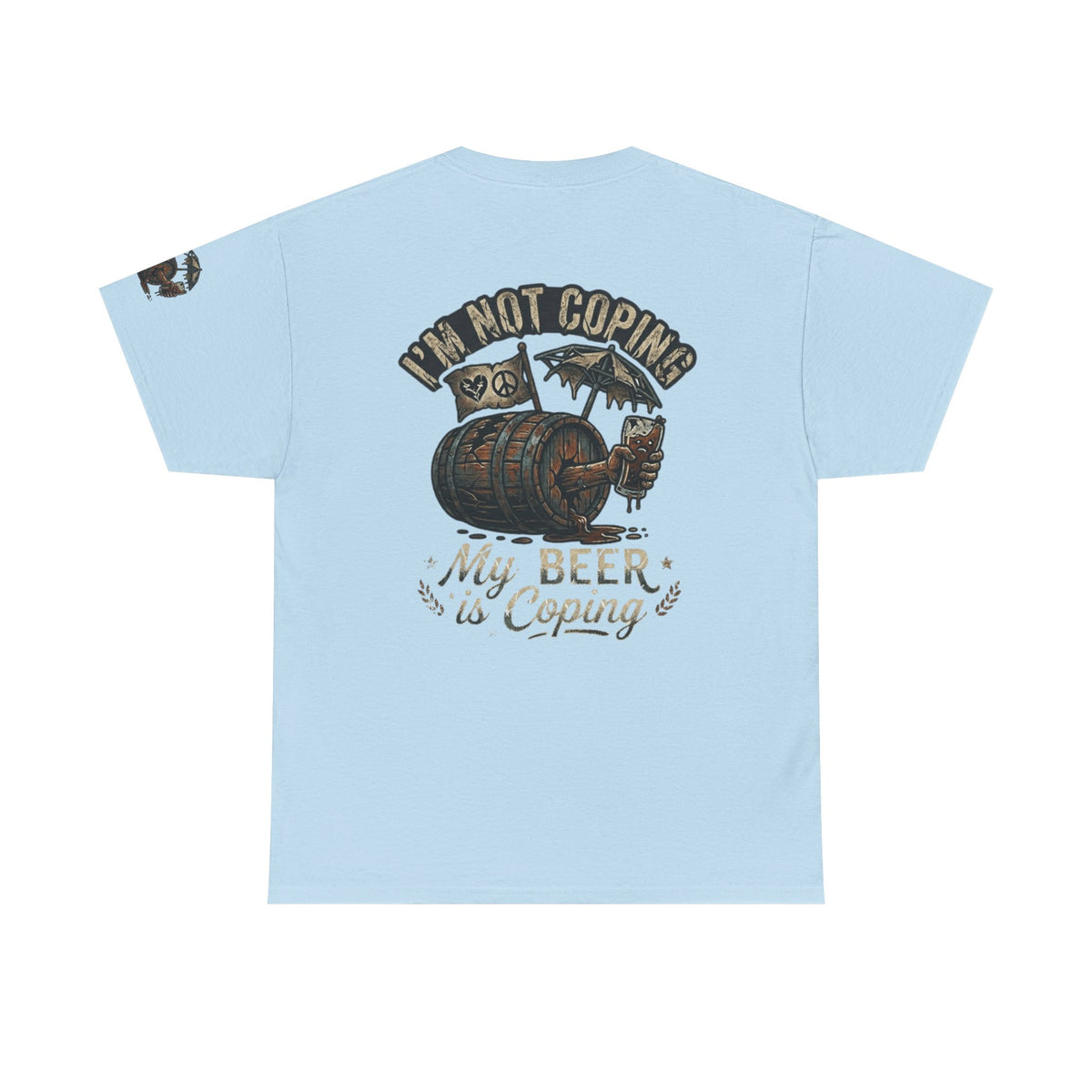Color: Light Blue | Beer is Coping Premium Graphic Tee