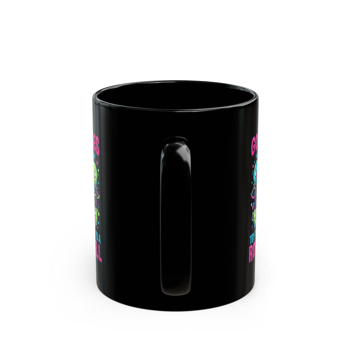 "Good Vibes Only" Black Ceramic Mug
