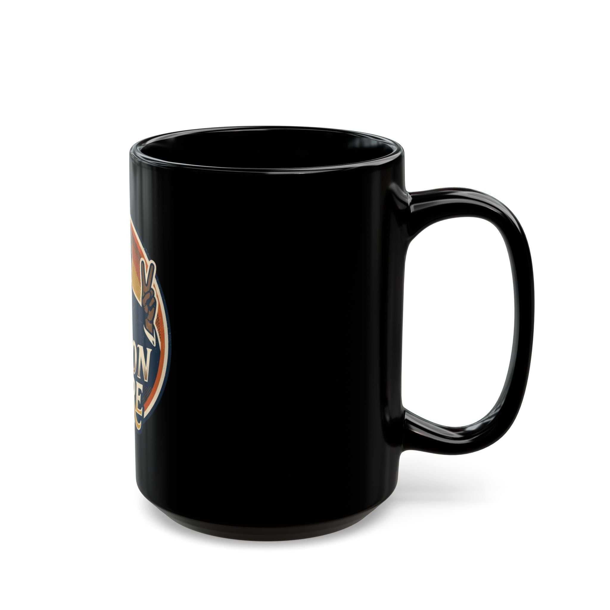 "Nixon Core" Black Ceramic Mug