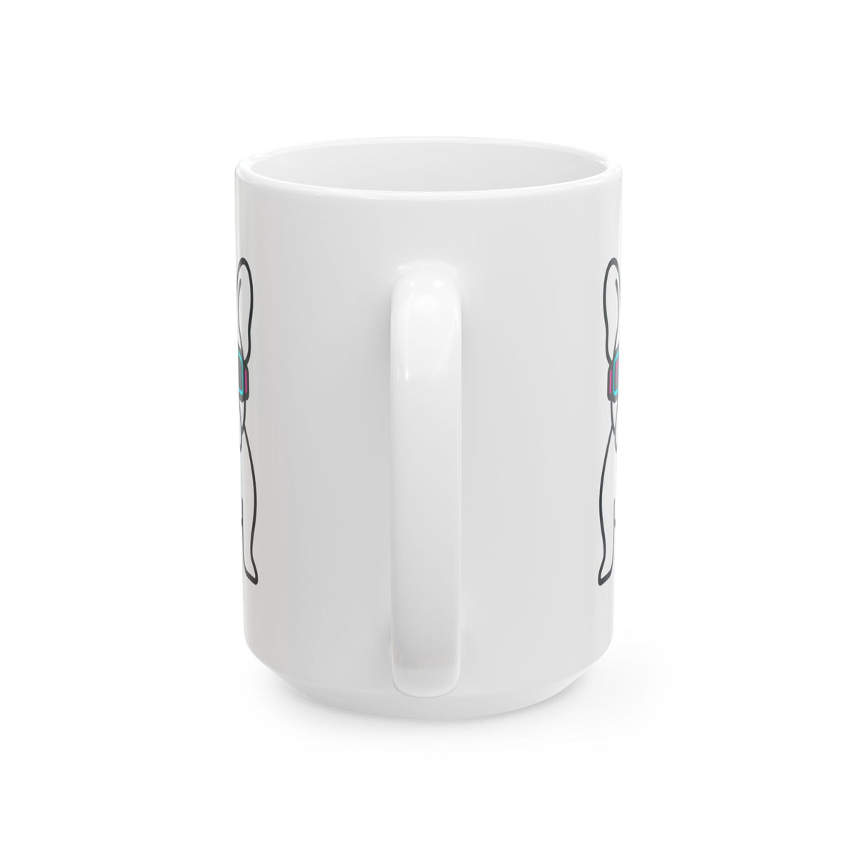 "Cool Pup" White Ceramic Mug — Graphic