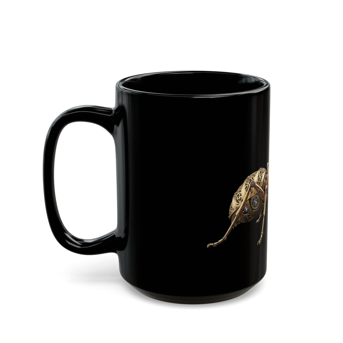 "Cyber Ants" Black Ceramic Mug — Graphic