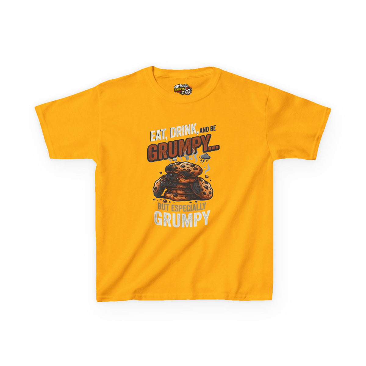 Eat Drink And Be Grumpy Kids Tee