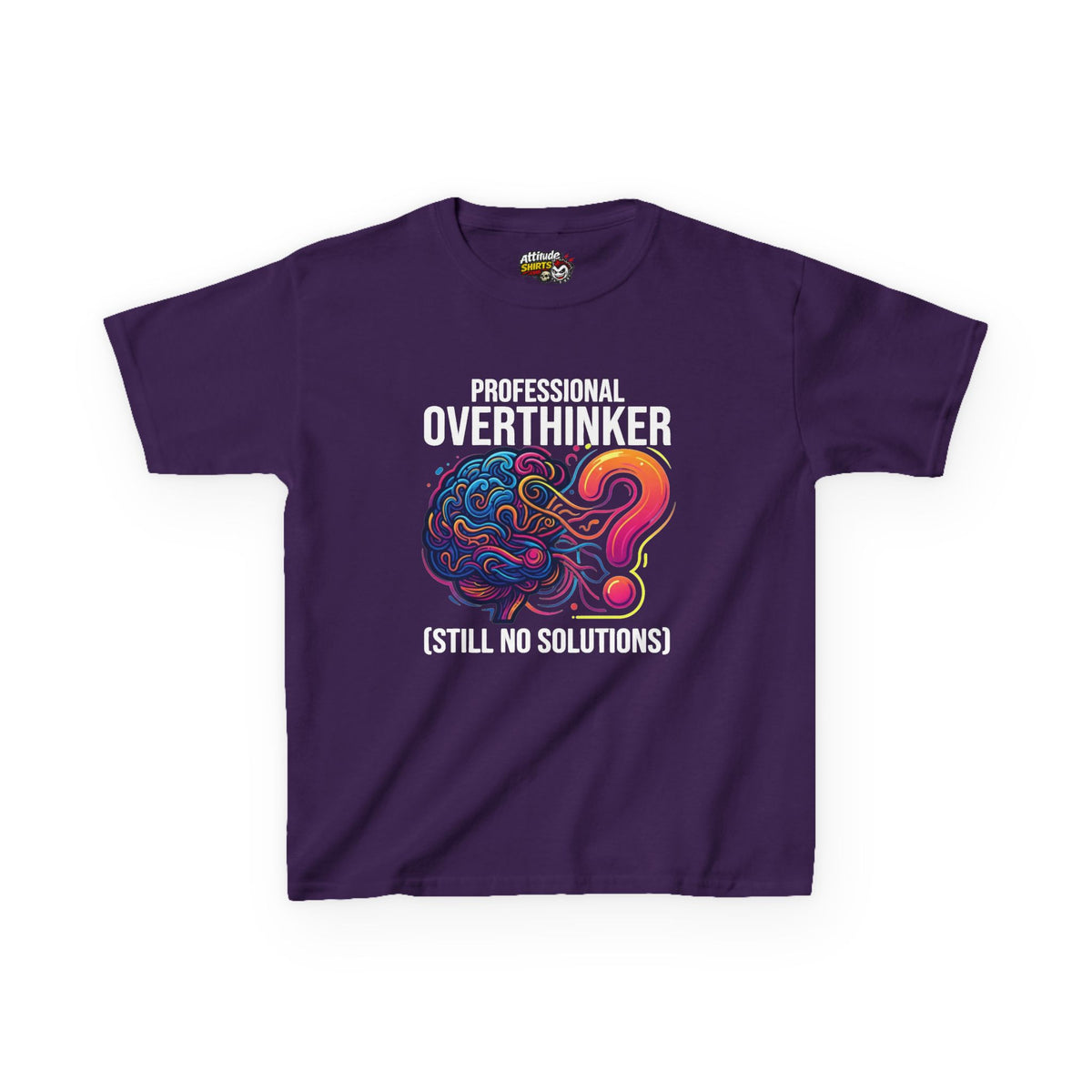Color: Purple | Professional Overthinker Kids Tee