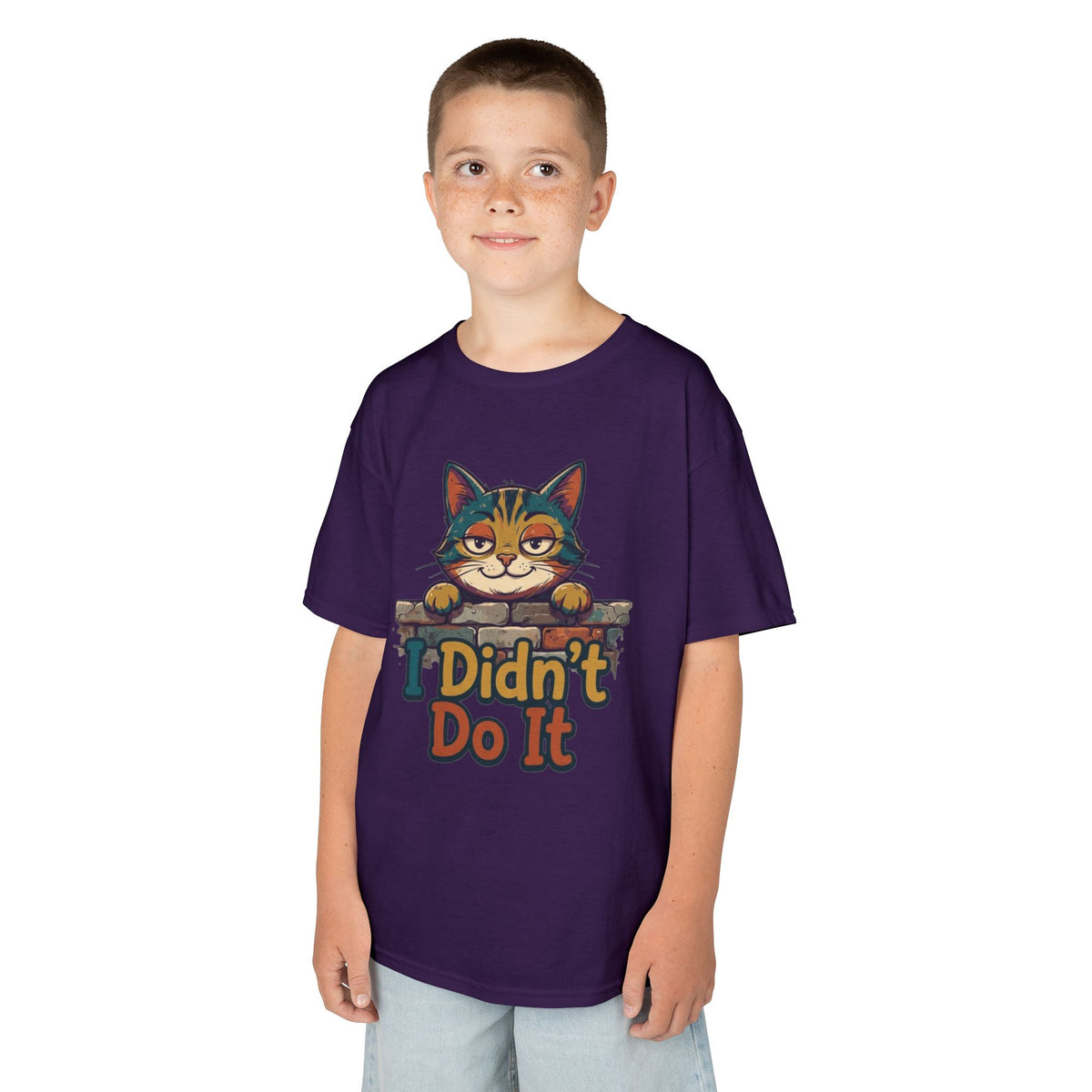 Color: Purple | I Didn't Do It Kids Tee