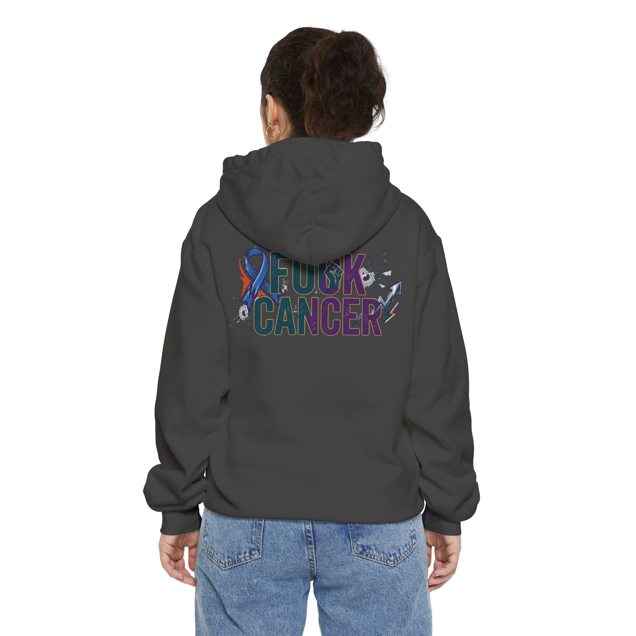 "Fuck Cancer" Garment-Dyed Hoodie