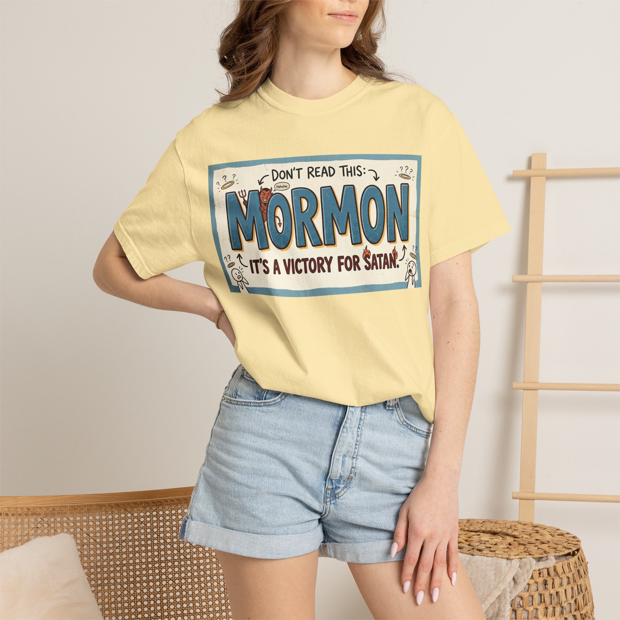 "Victory for Satan T-Shirt" Unisex Garment-Dyed T-shirt