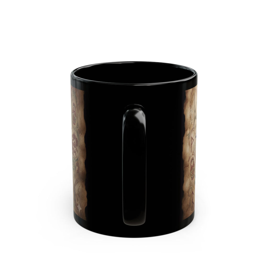 "Multilingual" Black Ceramic Mug