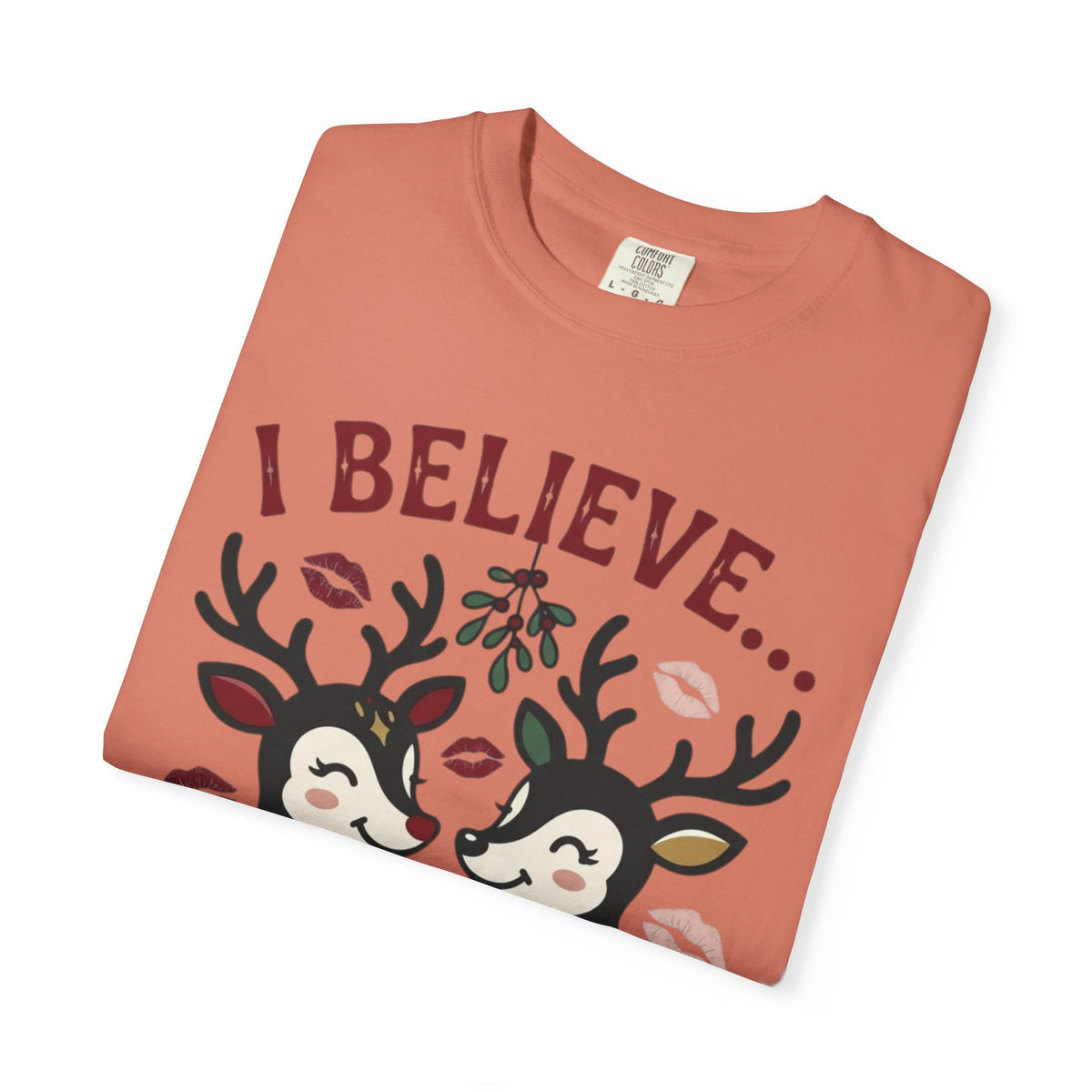 "Bad Decisions Under the Mistletoe" Unisex Garment-Dyed Tee