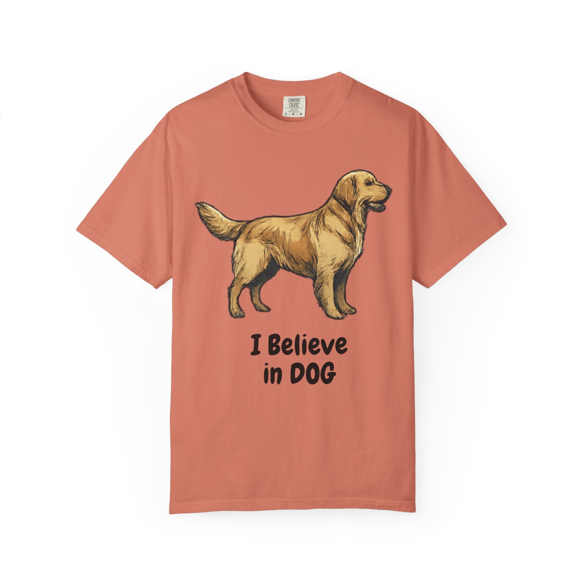 "I Believe in DOG" Unisex Garment-Dyed T-shirt