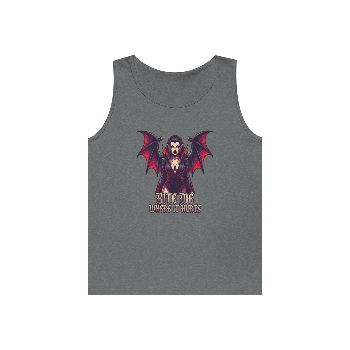 Color: Graphite Heather | Bite Me Where It Hurts Tank Top