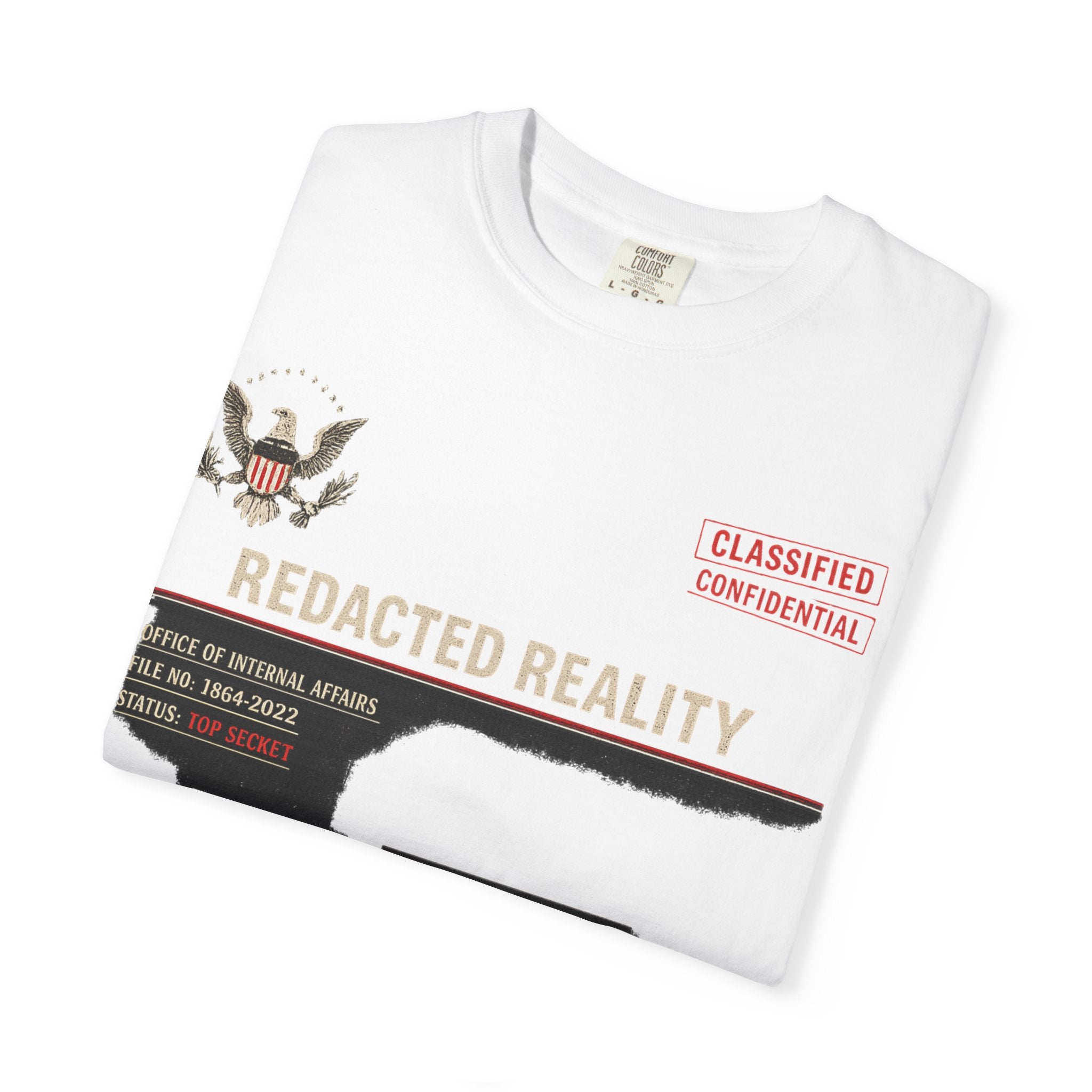 "[REDACTED] for Your Protection" Unisex Garment-Dyed T-shirt