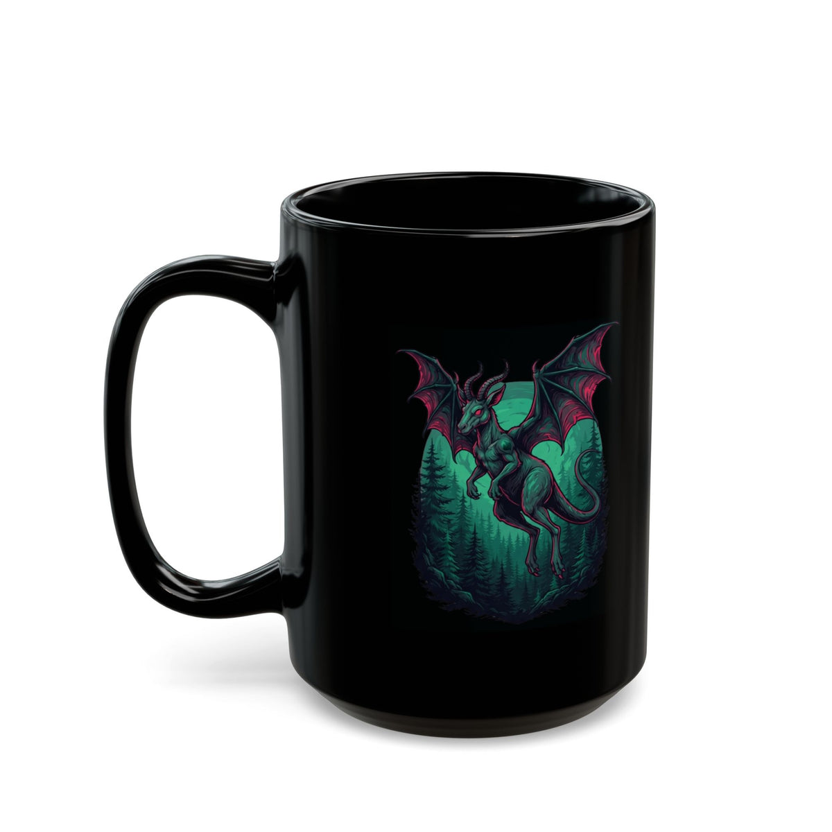 "The Jersey Devil (New Jersey, USA)" Black Ceramic Mug
