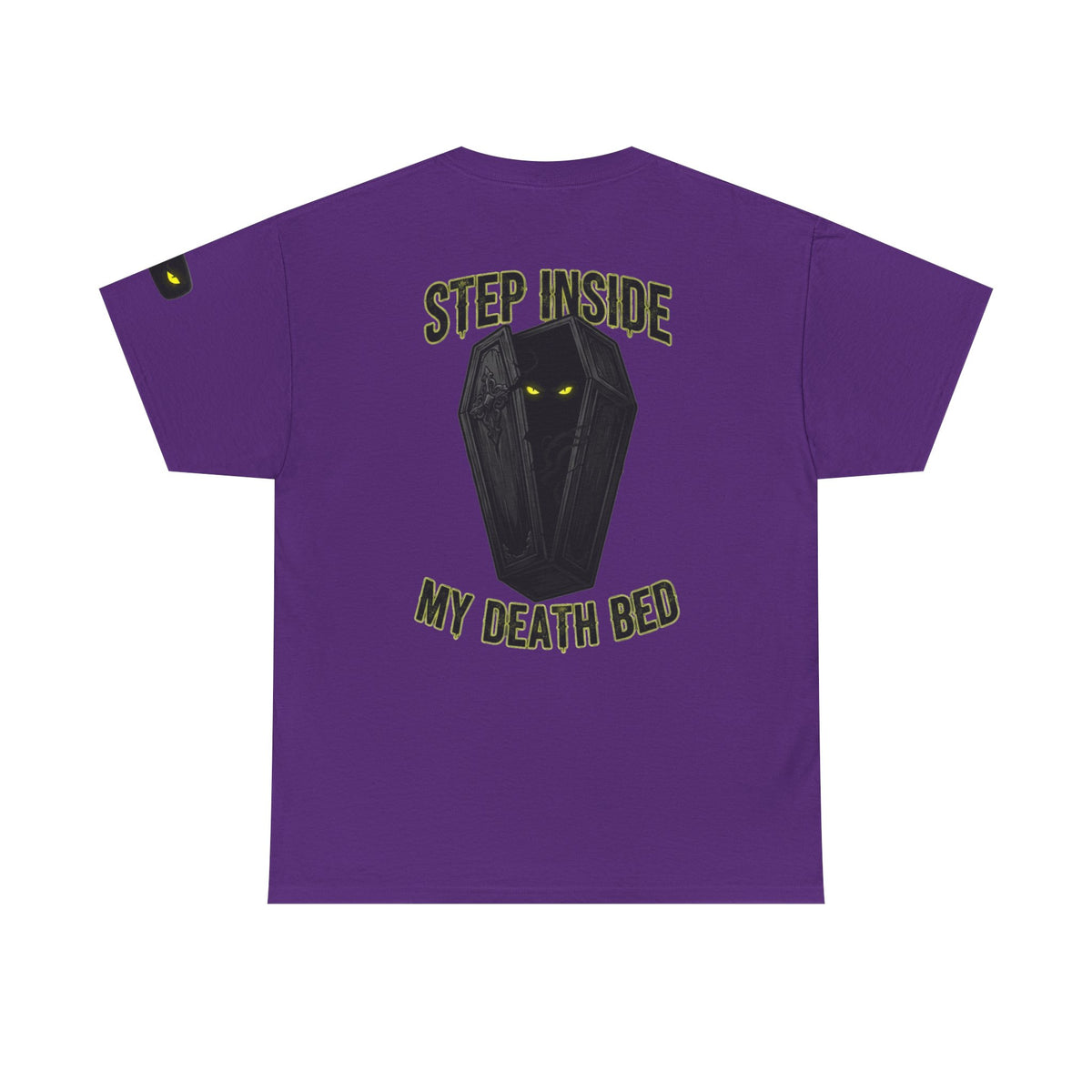 Color: Purple | Step Inside My Death Bed Premium Graphic Tee