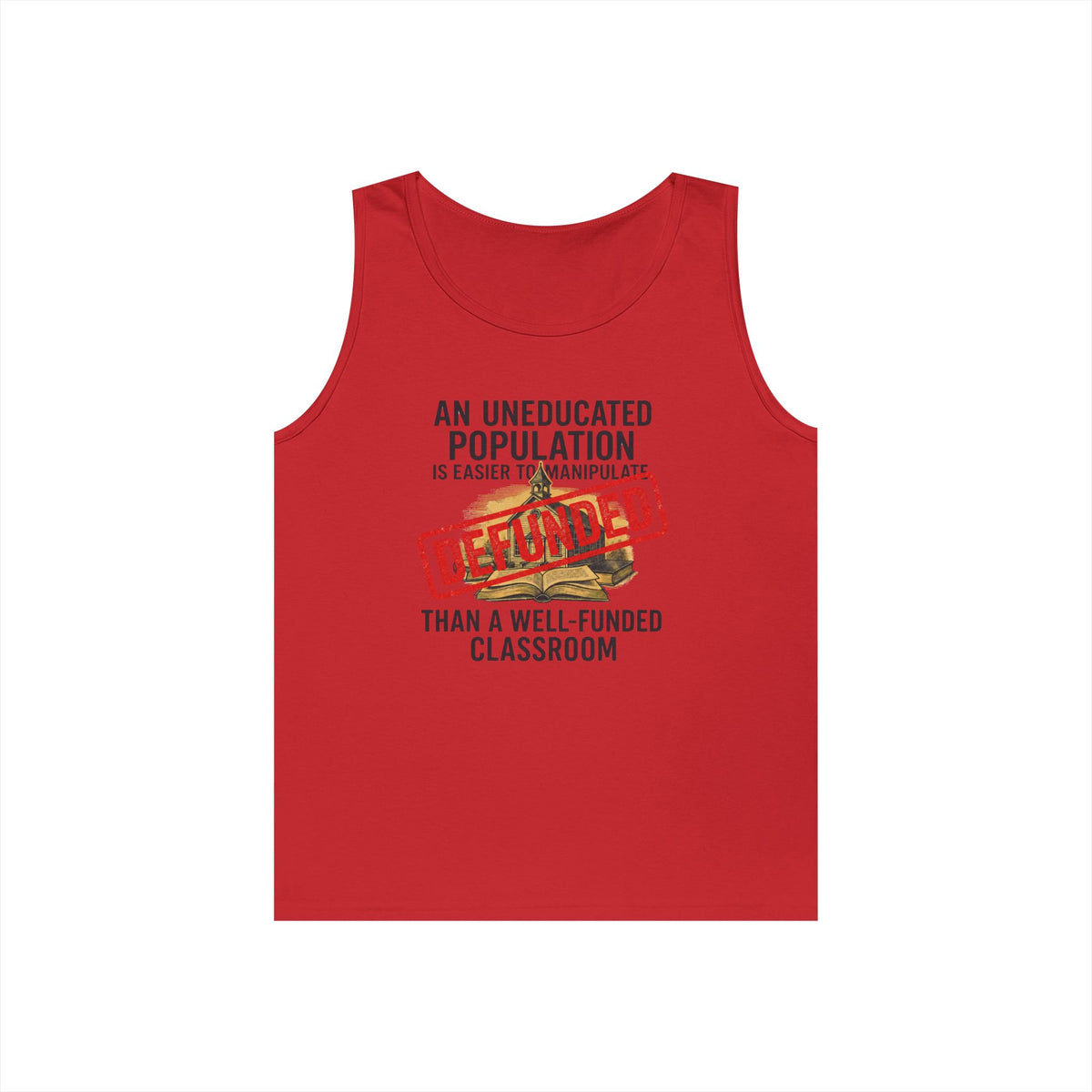 Color: Red | Protest Series - Fund Public Schools Tank Top