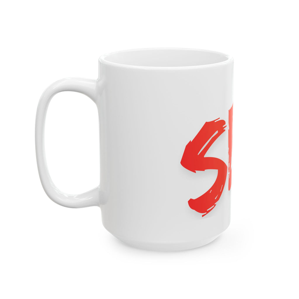 "Built for Sex" White Ceramic Mug — Graphic