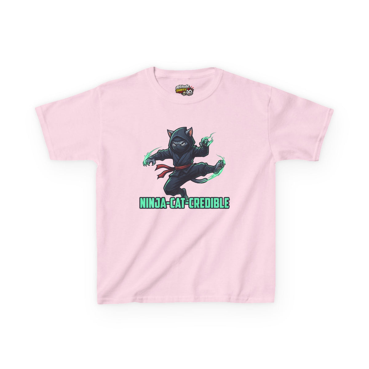 "Ninja Cat Credible" Kids Tee