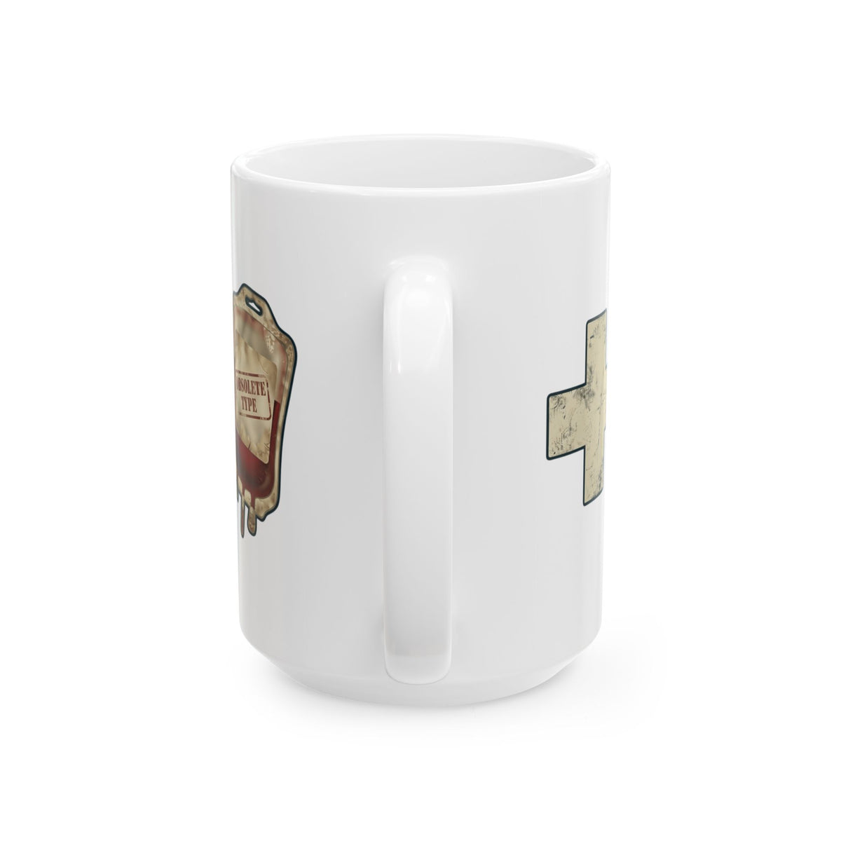 "Blood Type" White Ceramic Mug — Graphic