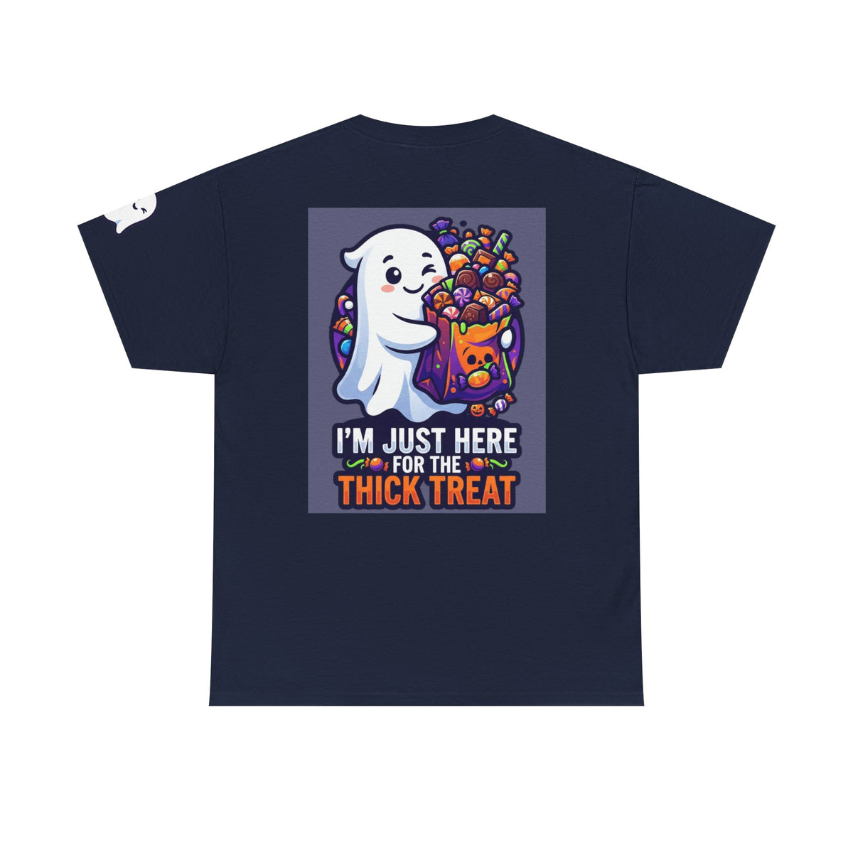 Color: Navy | I'm Just Here For The Thick Treat Premium Graphic Tee