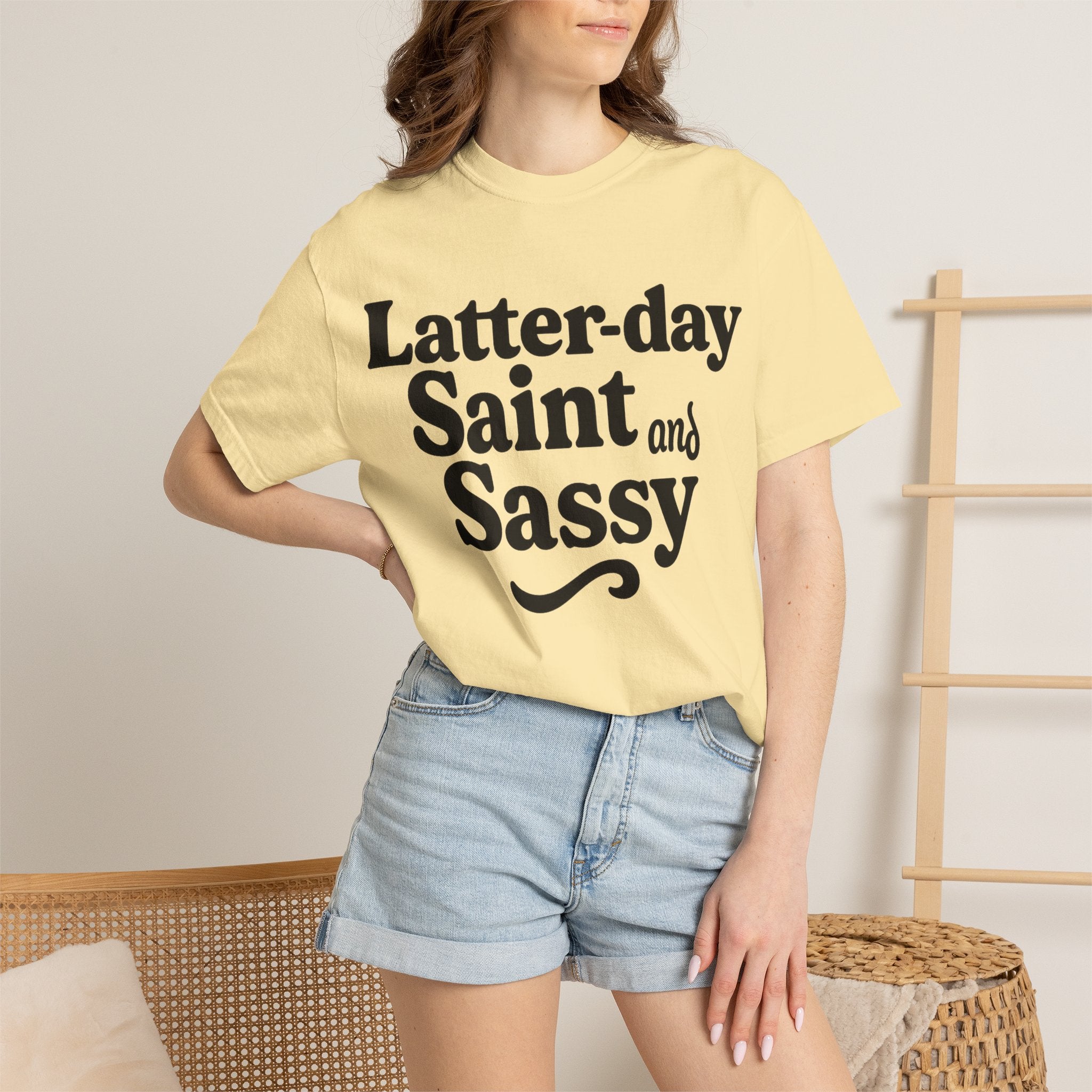 "Latter-day Saint and Sassy" Unisex Garment-Dyed T-shirt
