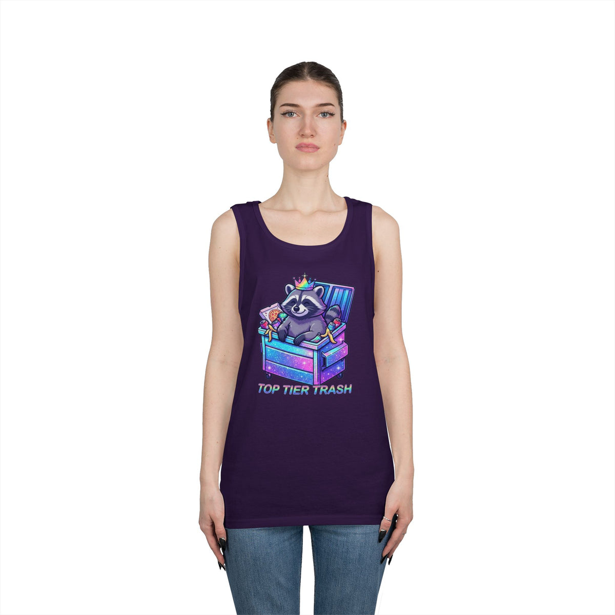 Color: Purple | Top Tier Trash Tank Top