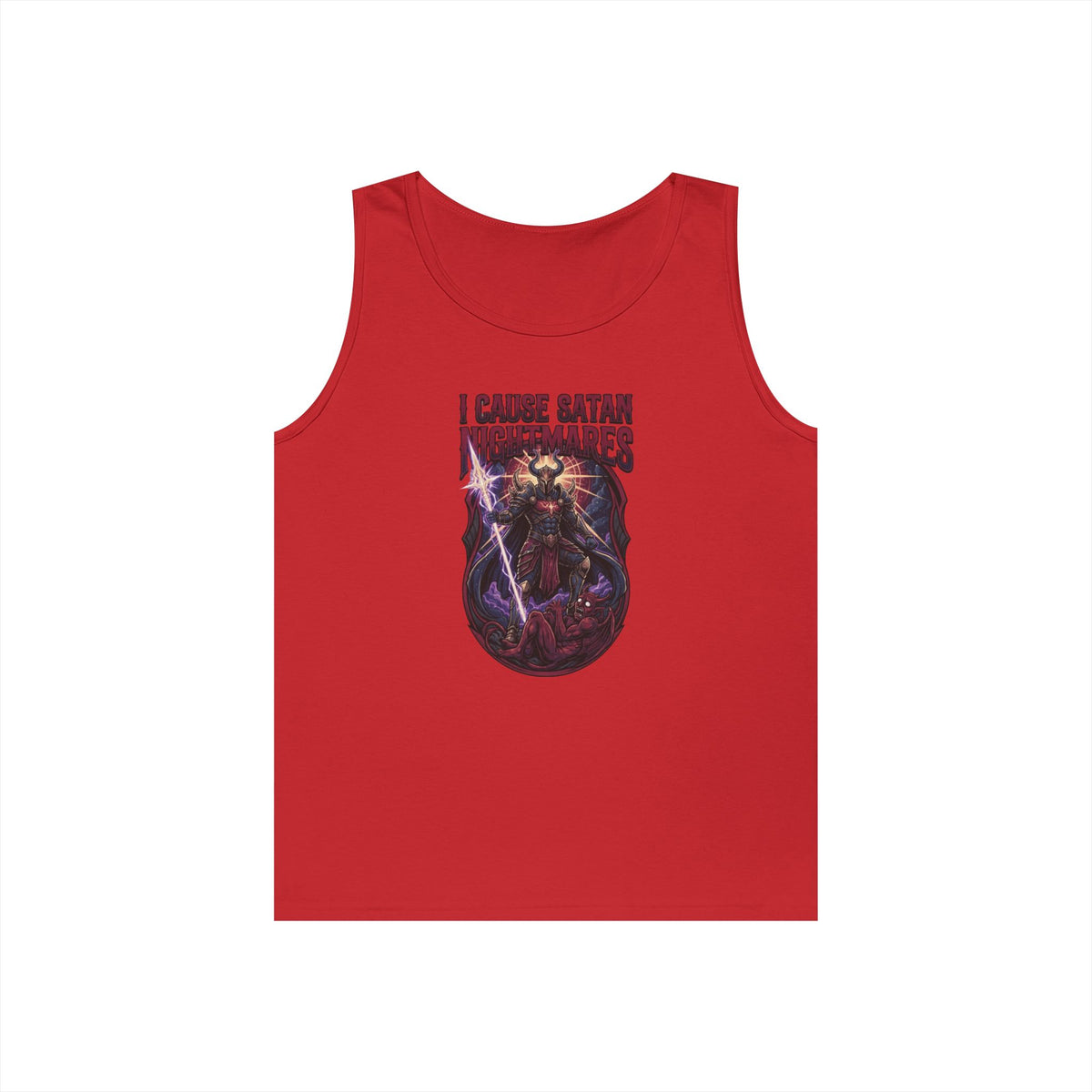 Color: Red | I Cause Satan Nightmares Tank Top