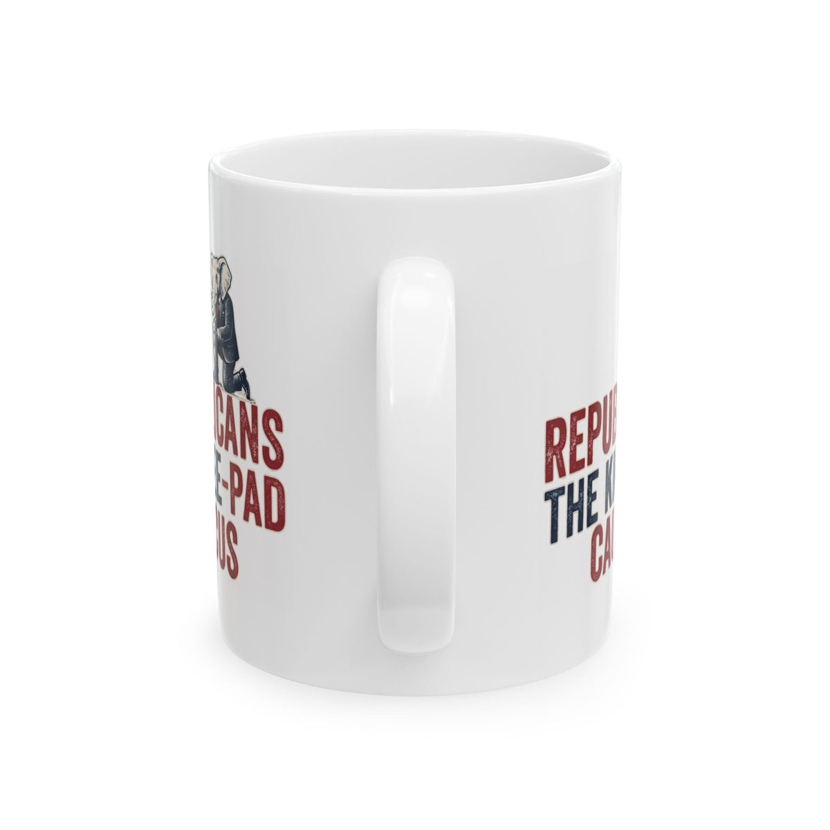 "The Knee Pad Caucus" White Ceramic Mug